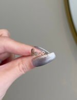 Love Natural Diamond Pave Ring 14 Karat Gold - Image 6