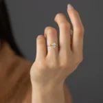 18K Solid Gold Lab-Grown Diamond Insight Ring - 图片 10
