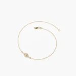14k Gold Lab-Grown Diamond Evil Eye Bracelet - 图片 3