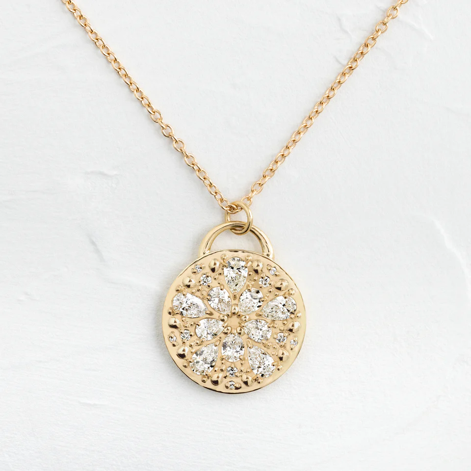400548_68ab177b873a4c8c86810c45b3e547c8mv2.webp 18k Solid Gold Stepping Stone Necklace - 图片 1