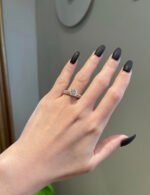 2 Carat Asher Cut Moissanite Diamond Ring 14 Karat Gold - 图片 6
