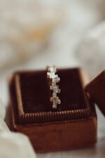 Stepped Baguette and Round Diamond Pattern Band - Image 6