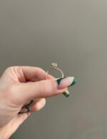 18K Solid Gold 0.80 Carat Moissanite Engagement Ring - 图片 5