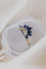 14K 纯金 Flora 蓝宝石追踪表带