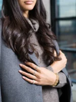 18k Solid Baguette Diamond Eternity Picket Ring - Image 4