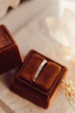 Baguette and Round Natural Diamond Milgrain Channel Set Band - Image 8