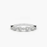 14K Gold Unique Natural Diamond Anniversary Ring - Image 2