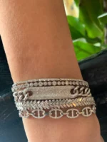 Diamond Equestrian Link Bracelet - Image 3