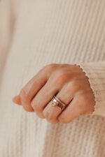 Diamond Ring, Minimal Diamond Ring for women, Natural Diamond Ring - 图片 2