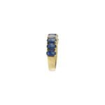 18K Solid Gold Sapphire And Diamond Ring - 图片 7