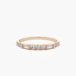 14K Solid Gold Natural Citrine Bezel Ring - 图片 3