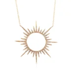 Open Sun Natural Diamond Necklace