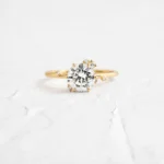14k Solid Gold Round Cut Lab-Grown Diamond Ring