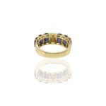 18K Solid Gold Sapphire And Diamond Ring - 图片 10