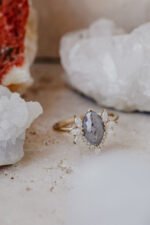 18K Solid Gold & Moissanite Diamond Ring - 图片 5