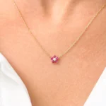 14K Solid Gold 0.20-0.50 ctw Diamond Solitaire on a Bail - 图片 2