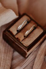 Solid Gold Criss Cross Ring, 14k Gold X Ring, Natural Diamond ring for women, Gift for her - Image 6