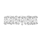 Natuarl Diamond Pear Shaped Eternity Band - 图片 2