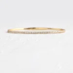 18k Solid Gold Diamond Wisp Bracelet - Image 5