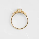 Coda Ring, 0.5ct. Round Cut Diamond Moissanite Ring - 图片 9