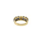 18K Solid Gold Sapphire And Diamond Ring - 图片 9