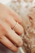 Zig Zag Baguette Diamond Gold Band - Image 6