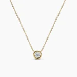 Diamond Bezel Necklace | Natural Diamond Necklace | Diamond Necklace for women - 图片 7