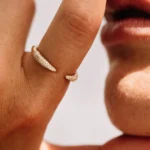 14k Natural Diamond Claw Ring - 图片 4