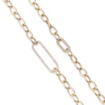 18k Curved Baguette Helix Piercing - Image 4