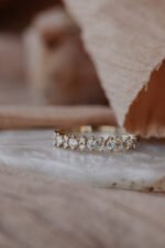 14k Wedding Gold Ring ,Engagement Promise Ring ,Bridesmaid Gift, Solid Gold Ring - Image 5