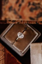 18K Solid Gold Lab-Grown Diamond Oval 4-Prong Solitaire Ring