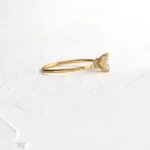Lighthouse Ring, 0.5ct. Emerald Cut Diamond Moissanite Ring - Image 3
