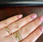 Wedding Bands 18K Solid Gold Natural Diamond - Image 14