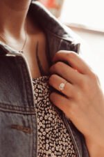 The Rio Round Ring, Moissanite Diamond Round Ring For Women - Image 3