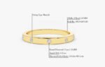 Wedding Bands 18K Solid Gold Natural Diamond - Image 2