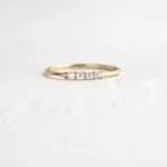 14k Gold Lab-Grown Diamond Morse Code Rings - Image 2