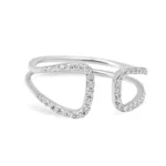 Offset Open Diamond  Ring - 图片 3
