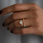14k Solid Gold Petite Many Moons Band - Image 3