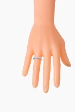 14K Solid Gold 1.16 Carat Round-Cut Sapphire and Diamond Eternity Band Ring - Image 4