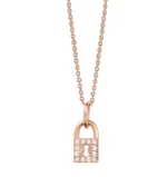 Diamond Love Lock Necklace - 图片 2