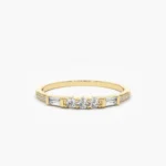 14K纯金天然黄水晶边框戒指