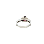 14K Solid Gold Pink Tourmaline and Diamond Ring - Image 2