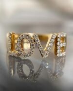 Love Diamond Ring | Love Letter Diamond Ring | Diamond Ring | Valentines Day - 图片 5