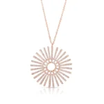 Natural Diamond Sundial Necklace