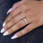 14K  Gold Lab-Created Diamond 5 Stone Anniversary Ring - Image 2