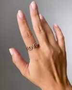 Love Diamond Ring | Love Letter Diamond Ring | Diamond Ring | Valentines Day - 图片 2