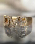 Love Diamond Ring | Love Letter Diamond Ring | Diamond Ring | Valentines Day - 图片 3