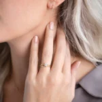 14k Solid Gold 0.3ct. Round Cut Natural Diamond Ring - Image 3