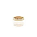 14K Solid Gold Multi Colored Sapphire and Diamond Band - 图片 10