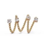 14k Gold Natural Diamond Wrap Ring